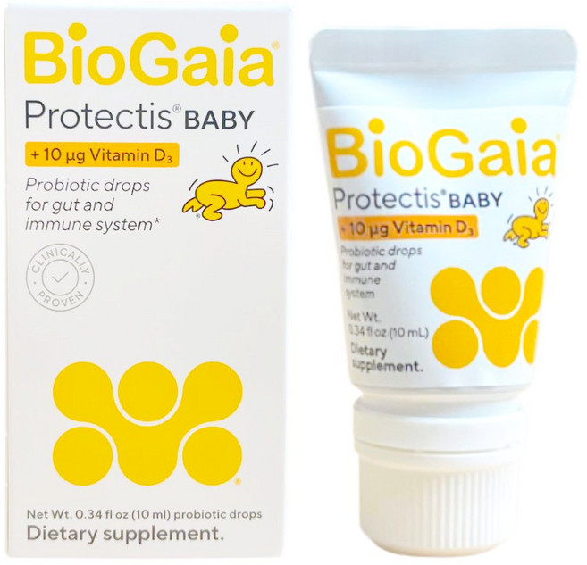 바이오가이아 아기 유산균 비타민D 이지드롭 10ml 튜브형 1개입 프로바이오틱스 베이비드롭 (유통기한 27년 8월), 1개