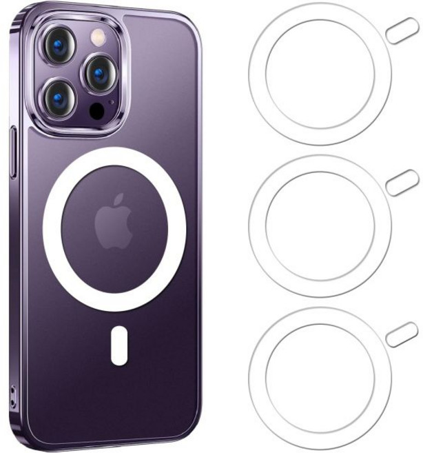 COJOC Magsafe 링 스티커용 3개 iPhone 17/Air/16/15/14 시리즈 Galaxy 시리즈 및 휴대폰 케이스용 무선 충전 액세서리와 호환되는 범용 자석