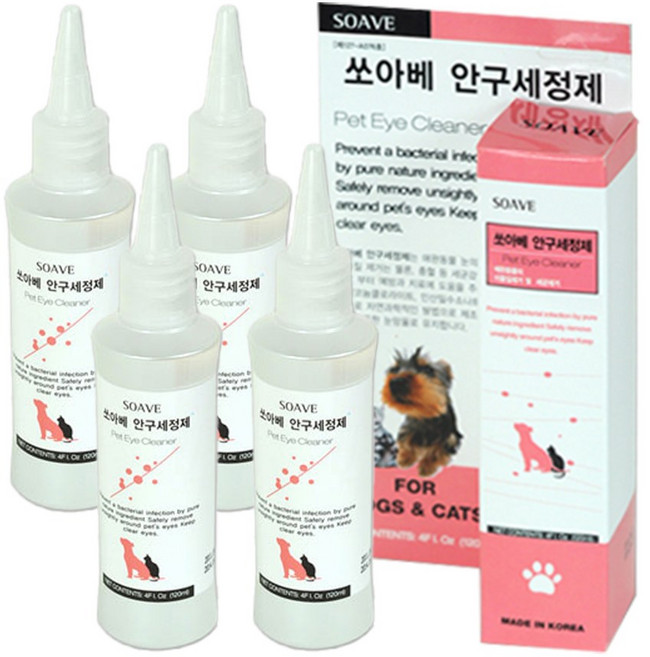 쏘아베 안구세정제 120ml, 4개