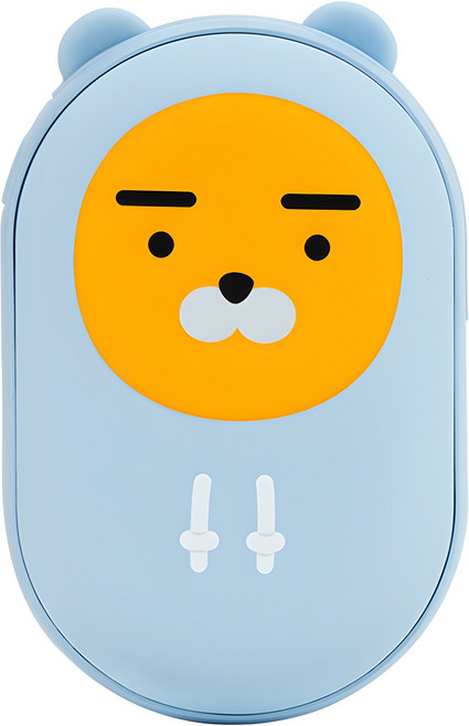 카카오프렌즈 조약돌 손난로 C타입 보조배터리 5000mAh, 후드라이언