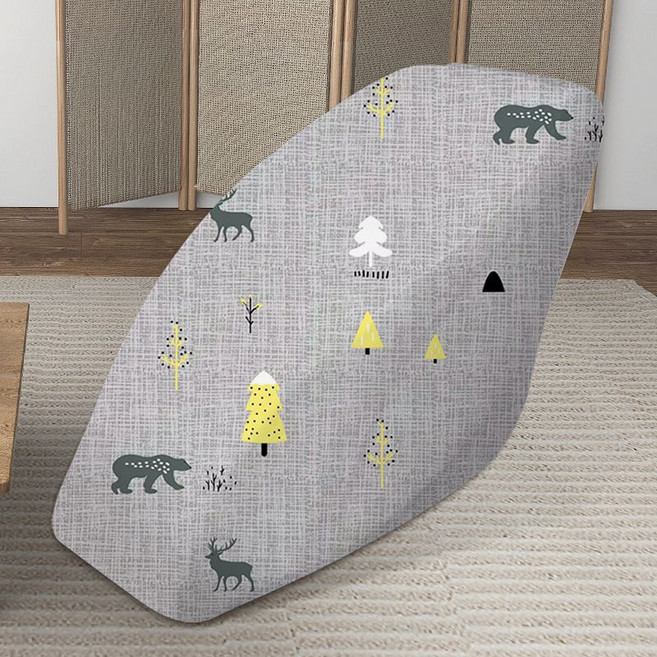 안마의자 커버 덮개 먼지보호 고무줄 카바 방수 안마기 일체형, L, 사슴과 곰