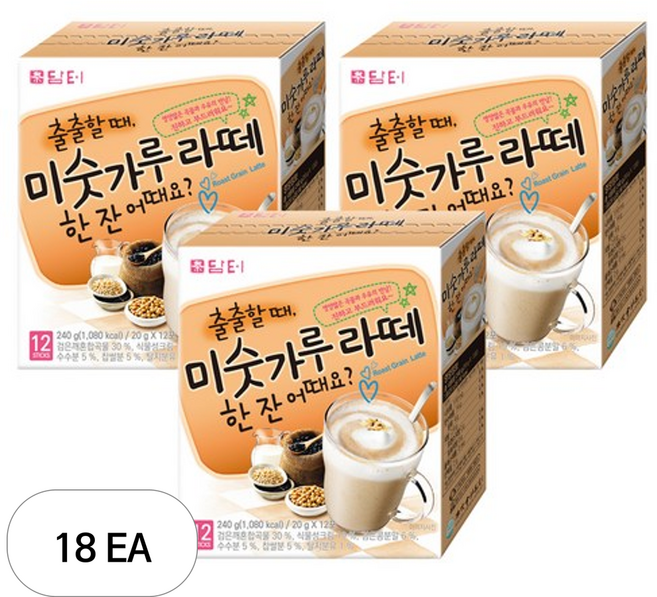 담터 미숫가루 라떼, 240g, 18개