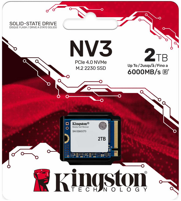킹스톤 NV3 M.2 2230 NVMe PCIe4.0 SSD 2TB, NV3 2230
