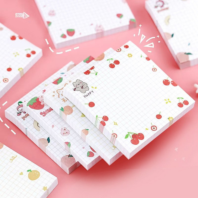 상큼한 과일 점착메모지 4종 세트