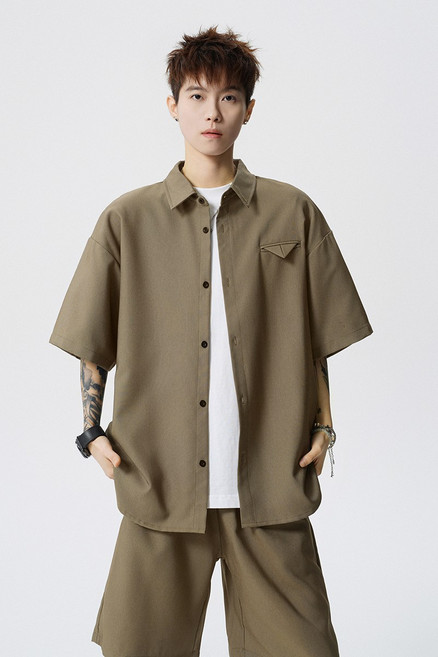 牧亦場 時尚百搭潮款襯衫