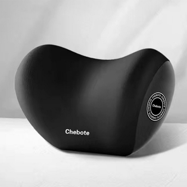 장거리운전엔 Chebote 3D 서포트 차량용 메모리폼 목 등받이 허리요추골반쿠션, 블랙목쿠션, 1개