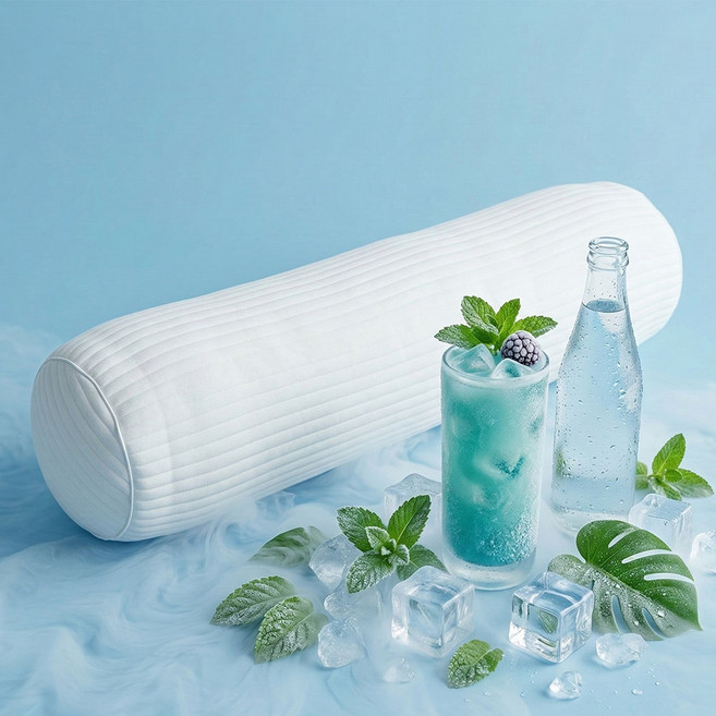 조은자리 듀라론 냉감 바디필로우 커버 세트 안고자는 시원한 여름 죽부인 롱 쿠션 베개 커버, 01 스노우 냉감 커버