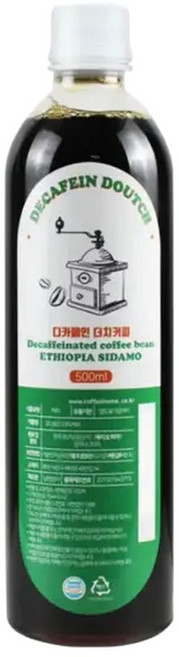 코나로드 더치커피(디카페인 시다모 500ml)아메리카노 원두 아이스 액상 나로드 의눈물 위오에스프레소 고, 1개, 1