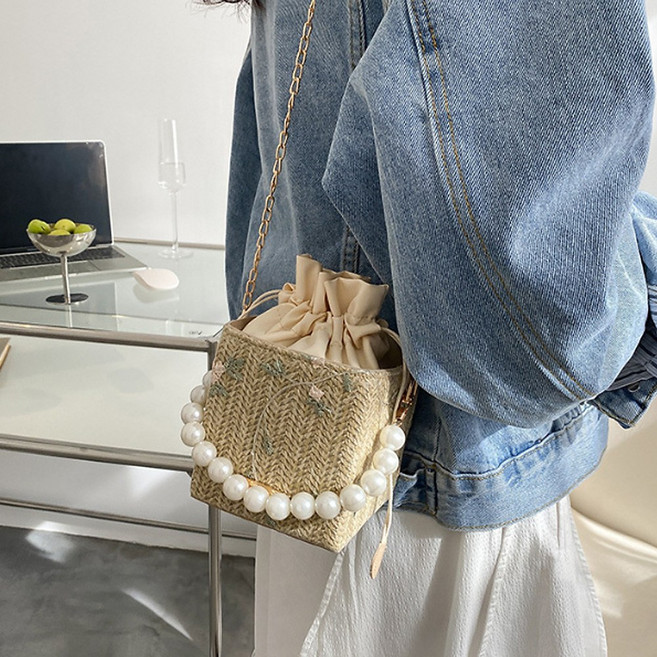 글램디브 루미내 숄더 미니백스트랩 스퀘어 버킷A2085