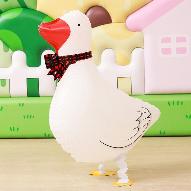 [예쁨주의지호] 걸어다니는 산책 오리풍선, 산책 오리풍선_화이트