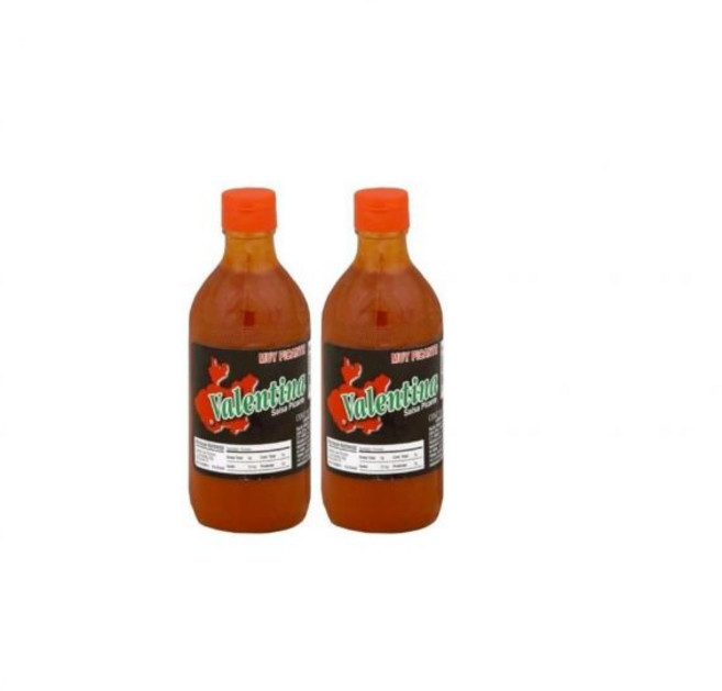ValentinA 칠리 소스 발렌티나 멕시코 핫 향신료 믹스 피칸테 살사 시즈닝 소금 페퍼로 만들어짐 칩 패스트푸드 점심 간식에 완벽함 4리터 1.1갤런
