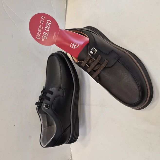 엘칸토 TOP.1 ML [99 000] 남성 소가죽 쿠션 좋은 초경량 컴포트 밴드끈 세미 캐주얼 정장(4센치)..엄청 가볍고 쿠션감이 뛰어난 컴포트화.직장인 출퇴근용 워킹 슈즈