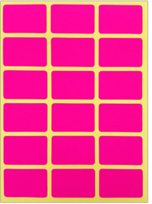 블루마토 컬러사각라벨1-A (1장-18개) (10P), 옵션선택