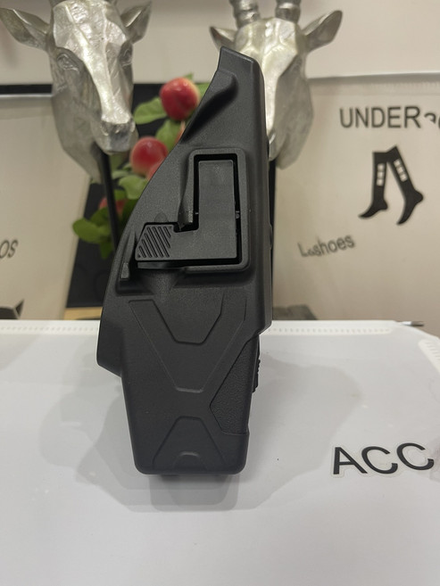 권총 X6P 아메리칸 호신 호신용품 제품 호신도구 레벨 홀스터 테이저 블랙호크 듀티 경찰장비, 1. 검정색(오른손)