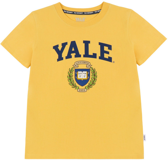 [예일키즈]헤리티지 엠블럼 티셔츠 Y22BTS-09 머스타드