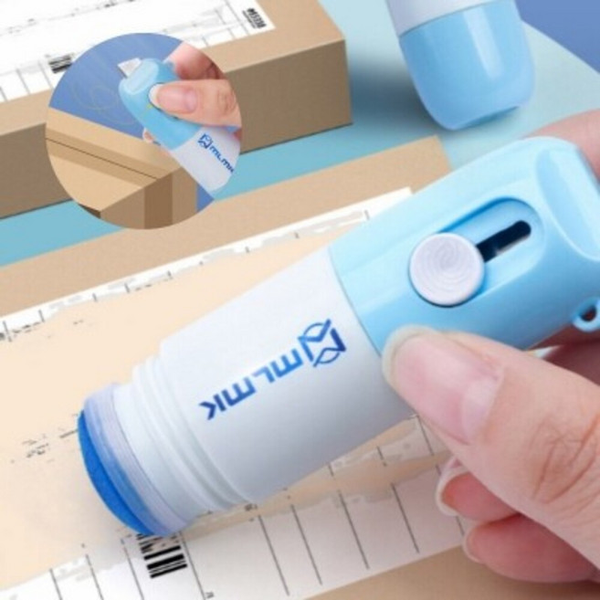 언박싱 커터칼 + 송장번호 지우개 스탬프, 1개, 언박싱 커터칼, 송장 번호지우개