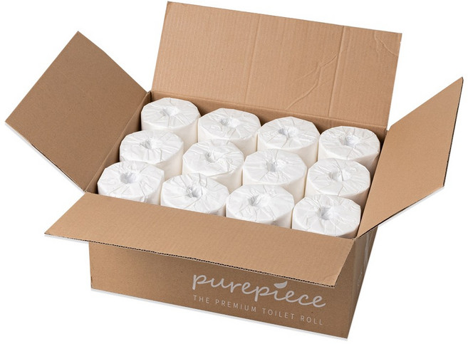퓨어피스 먼지없는 두루마리 3겹 롤화장지, 30m, 24롤, 1박스