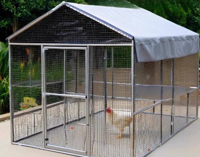 야외 닭장 조립식 조류 하우스 케이지 망 토끼장 양계장, 1개, 1.5 x 1.5 1.7 플라스틱 망