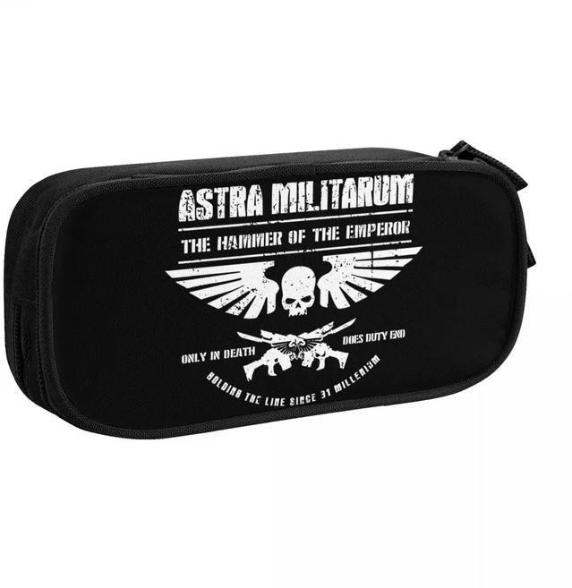 쿠쿠스토어 귀여운 아스트라 밀리타룸 제국 경호대 연필 케이스 40k 상자 소녀 소년 대형 수납 가방 사무실, 15 1