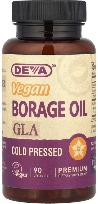 데바 106916 프리미엄 비건 보리지오일 GLA 90 캡슐, 90정, 1개, 90정 - 쿠팡