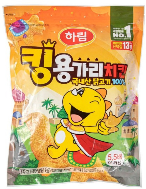 하림 킹 용가리치킨, 4개, 770g