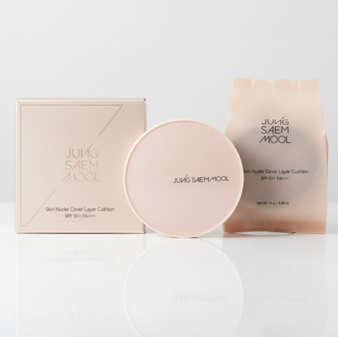 정샘물 스킨 누더 커버레이어 쿠션 본품 리필 14g, 미디엄23호, 1개