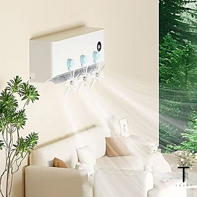 에어컨 공기 순환팬 에어컨 프로펠러 벽걸이 순환팬 바람개비 블루3p