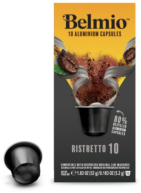 벨미오 리스트레토 캡슐커피 네스프레소 호환캡슐, 5.2g, 1세트, 10개입