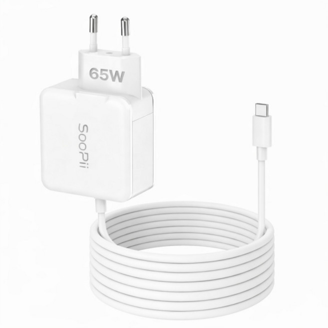 수피 GaN 65W 일체형 C타입 초고속 노트북 충전기 어댑터 군대 반입 갤럭시북 LG그램 맥북, 1개, Z65
