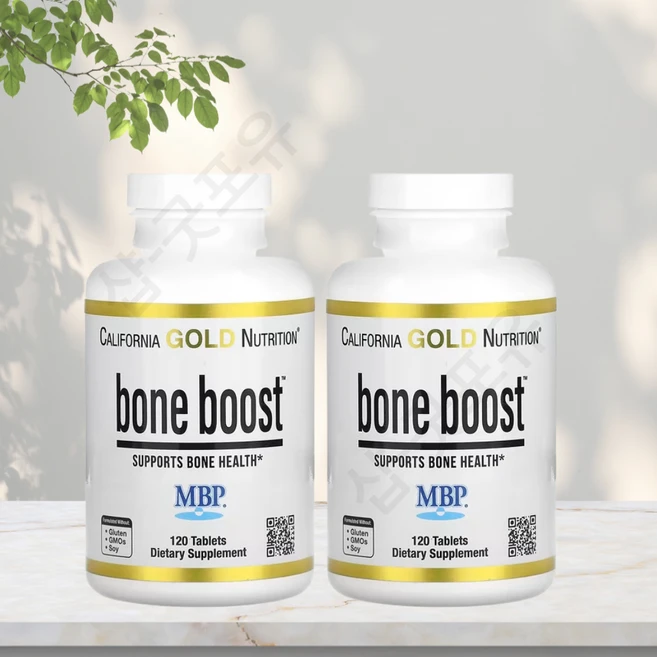 CGN 본부스터 120정 칼슘 비타민D 마스네슘 비타민K2 포타슘 함유 2개셋트, 2개 - 쿠팡