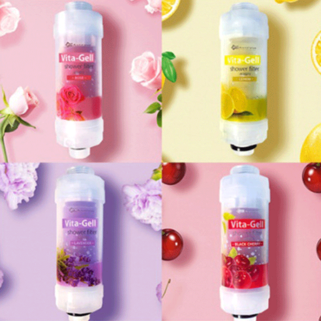 비타겔 샤워필터 녹물제거 염소제거 비타민 필터, 1개, 로즈