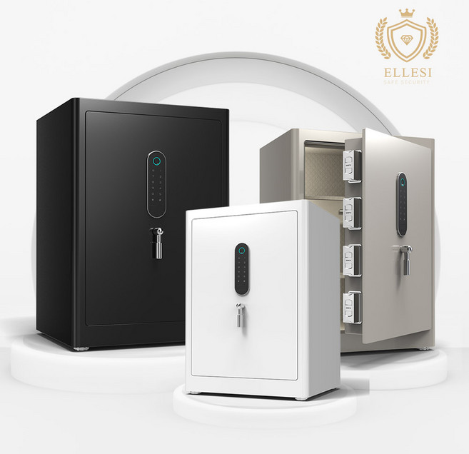 엘르시 NEW 가정용 지문인식 터치 개인 소형 금고 ELS-N600, ELS-N600 골드