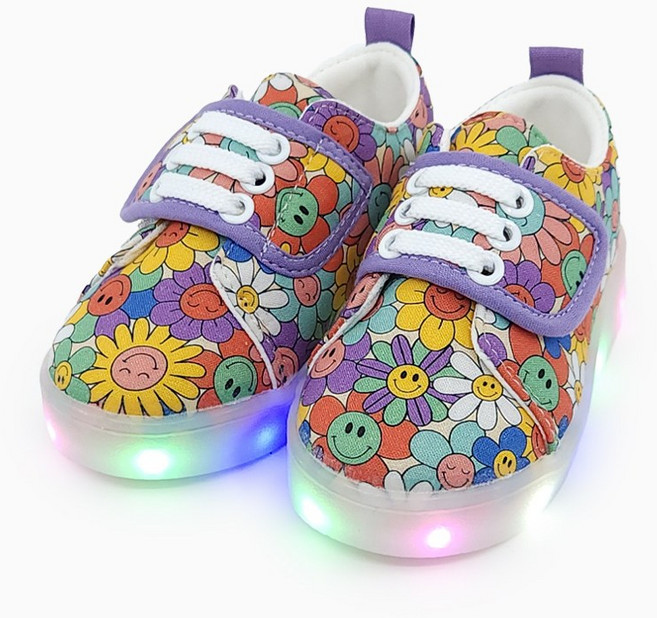 베이비솔 유아동 퍼플데이즈 LED 운동화