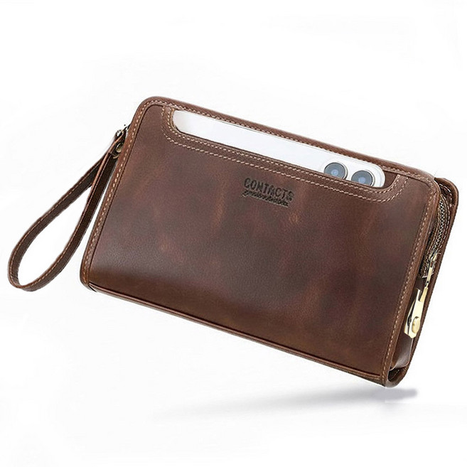 수제명품 CONTACTS 통가죽 남성 클러치백 손가방 맨스백 일수가방 남자클러치백 MC205