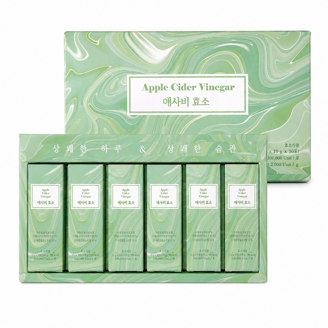 애사비효소 애플 사이다 비니거 식이섬유 소화효소, 150개, 3g
