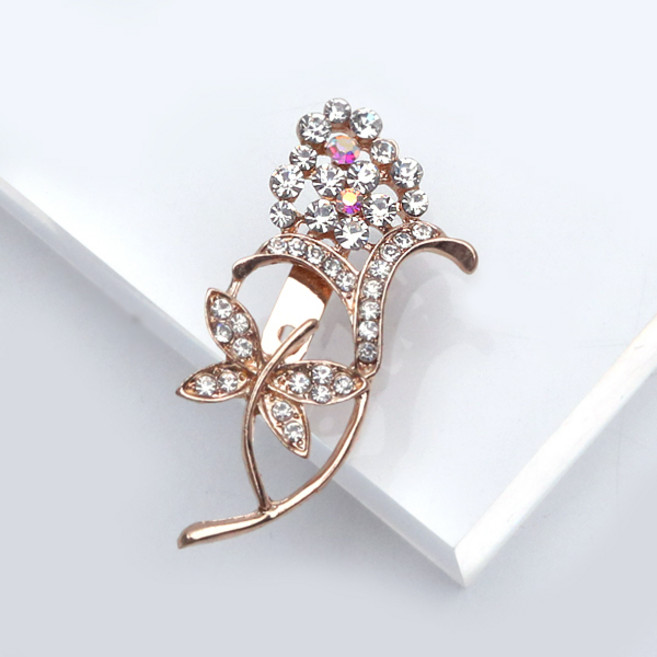 (1+1)BM06C 어버이날 선물 카네이션 플라워 큐빅 꽃 브로치 선물 케이스세트