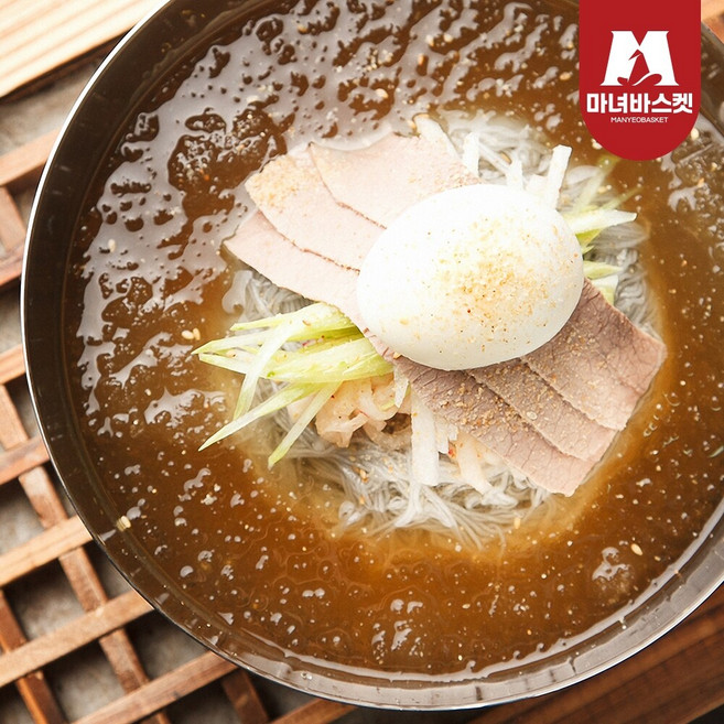 [마녀바스켓] 살얼음 동동 시원한 물냉면 10인 (면2kg+육수10인분), 1세트, 2.33kg