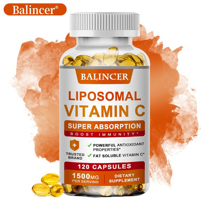 리포솜 비타민C 캡슐 고흡수 포뮬러 건강한 라이프스타일 서포트 식물성 연질캡슐, 2개, 60회분