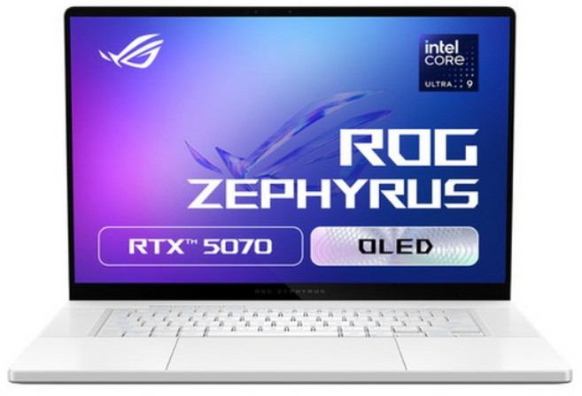 에이수스 2025 ROG 제피러스 G16 코어Ultra9 인텔 14세대 지포스 RTX 5070, PLATINUM WHITE, 2TB, 32GB, WIN11 Home, GU605CP-QR025W
