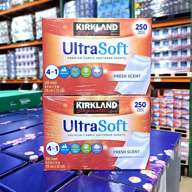 커클랜드 시그니춰 시트형 섬유유연제 250매x 2, 2박스