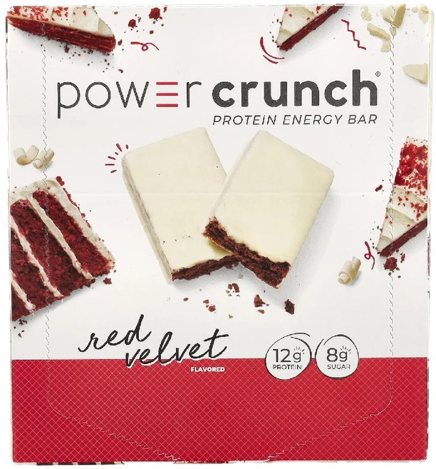 BNRG 프로틴바 Power Crunch 단백질 에너지바 헬스 스포츠 레드벨벳 바12개입 - 쿠팡