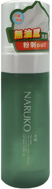 NARUKO 茶樹粉刺快閃洗卸兩用慕絲, 1個, 150ml