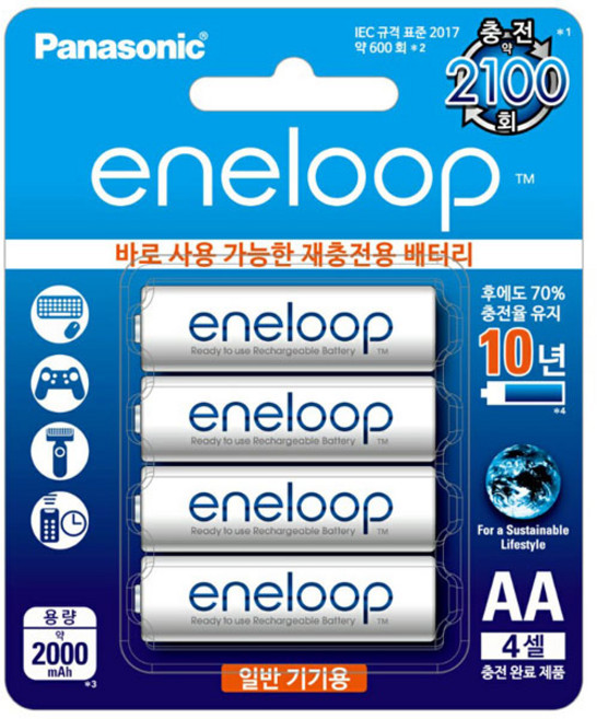 파나소닉 에네루프 AA충전지 2000mAh, 1개