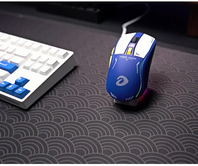 다얼유 DAREU A950 유무선 경량 블루투스 게이밍 마우스, 블루