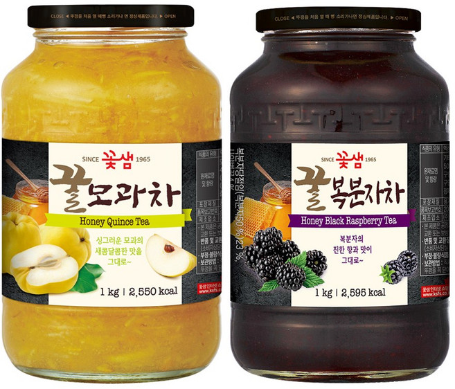 꽃샘 꿀모과차 +꿀복분자차 (액상차), 1개