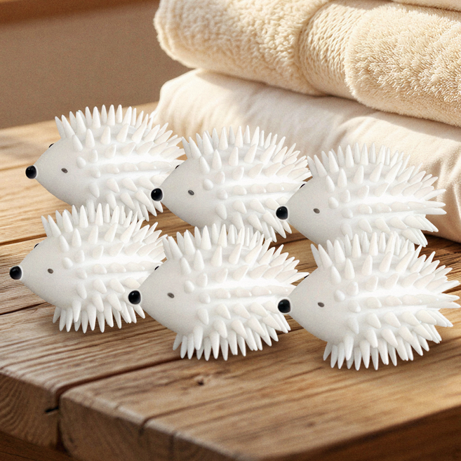 고숨이 엉킴방지 세탁볼 6p 빨래볼, 1세트, 화이트