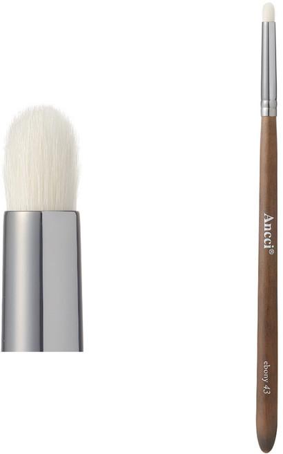 [안씨브러쉬] 포인트 아이섀도 브러쉬(애교살 아이라인 삼각존) - ebony43, 1개