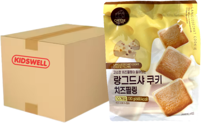 랑그드샤쿠키 치즈필링 130g x 14개 시로이코이비토 위캔쿠키