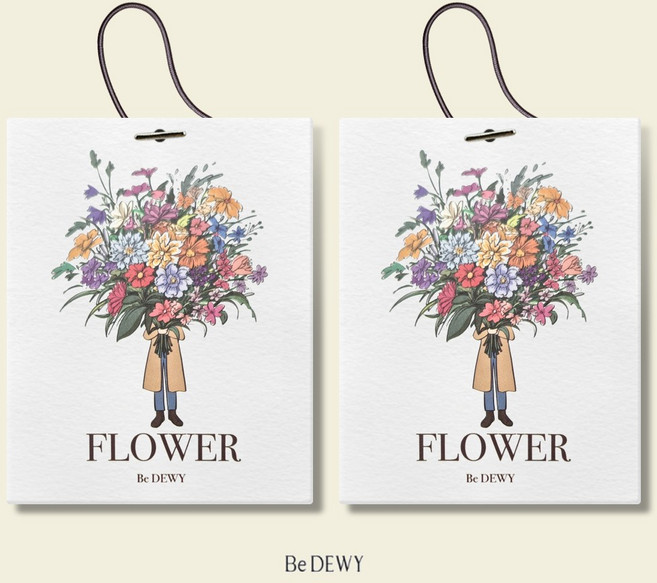 비듀이 퍼퓸 샤쉐 차량용 옷장 에어 프레셔널 20g 5종, 플라워(FLOWER v2), 2개