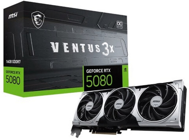 MSI 지포스 RTX 5080 벤투스 3X OC 플러스 D7 16GB